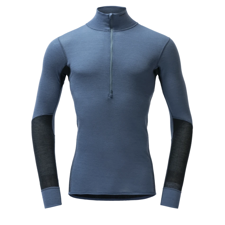 Devold Wool Mesh 190 Zip Neck Man - 445B Berry/Ink