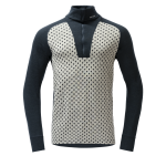 Devold Signature Merino 230 Zip Man - Raw White/Fog/Ink