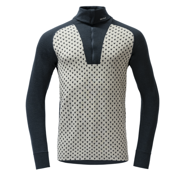 Devold Signature Merino 230 Zip Man - Raw White/Fog/Ink