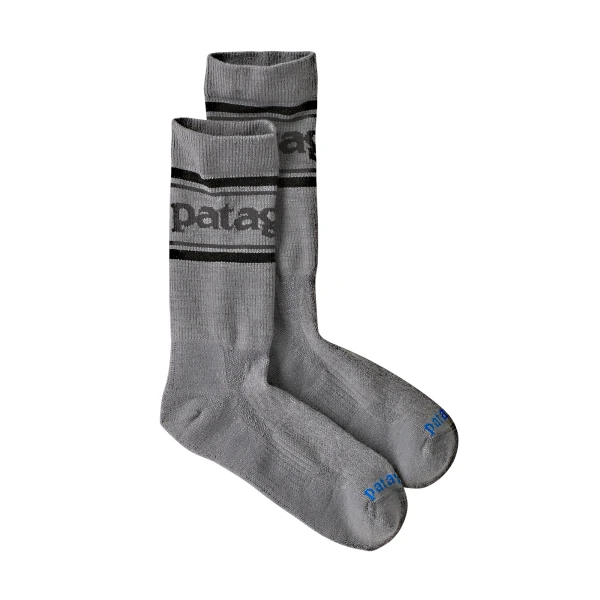 Merino Wool Blend Crew Socks, kolor: Park Stripe: Forever Grey