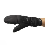 Weatherproof Half Finger Mitten, kolor: Black