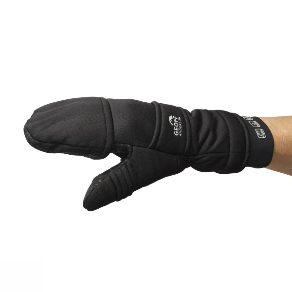 Weatherproof Half Finger Mitten, kolor: Black