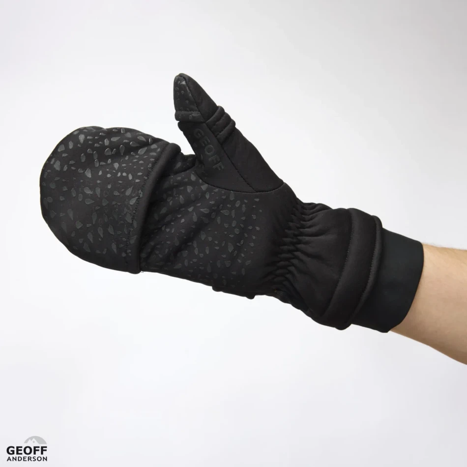Weatherproof Half Finger Mitten, kolor: Black