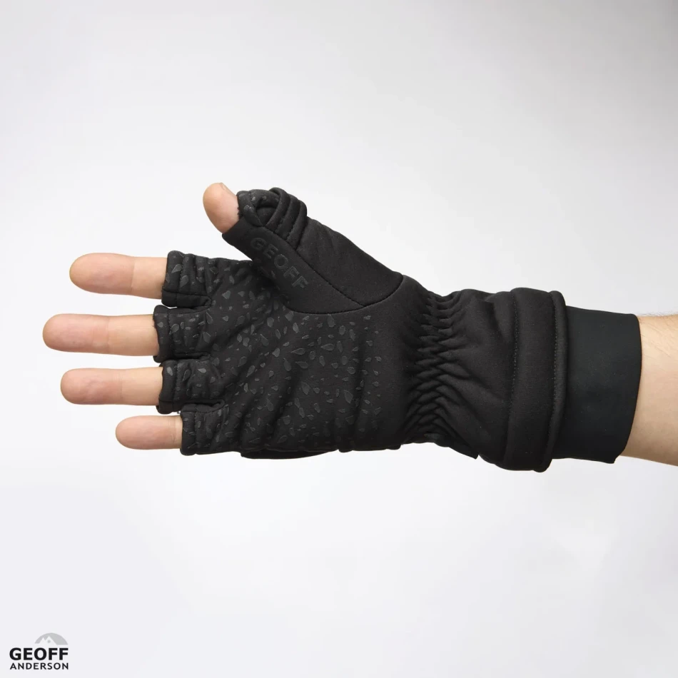 Weatherproof Half Finger Mitten, kolor: Black