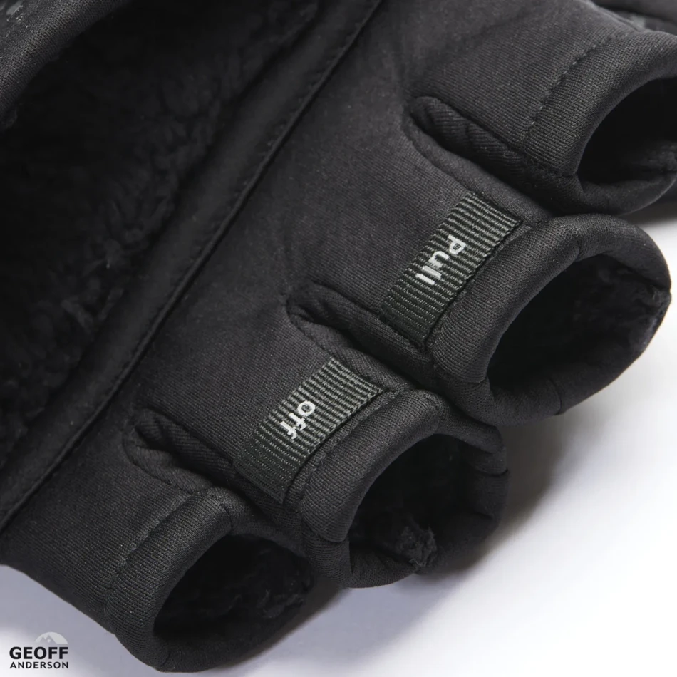 Weatherproof Half Finger Mitten, kolor: Black