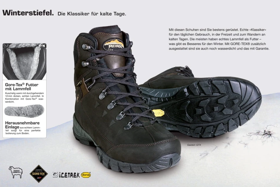 Gastein GTX Meindl, kolor:  12 - Black - prezentacja modelu katalog producenta