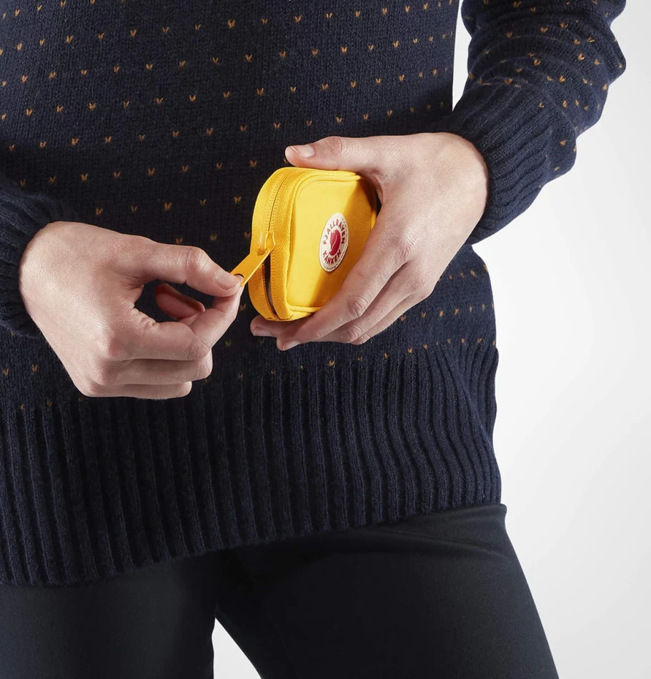 Kanken Card Wallet, kolor: 141 - Warm Yellow