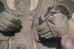 Rusky Silent Gloves + Rusky Silent Mittels Set, kolor 391-Peat