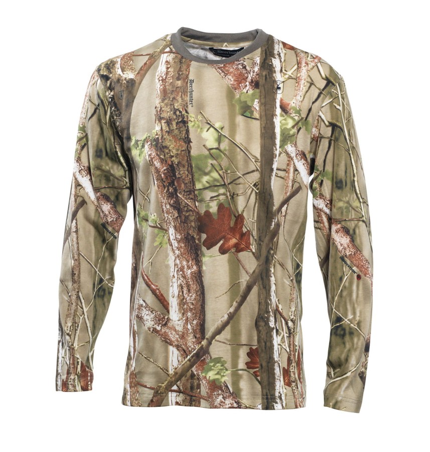 GH Stalk T-Shirt L/S, 8322, kolor: 50-camo