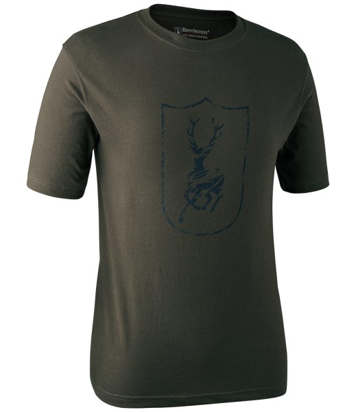 Logo T-shirt s/s, kolor: 378-Bark Green