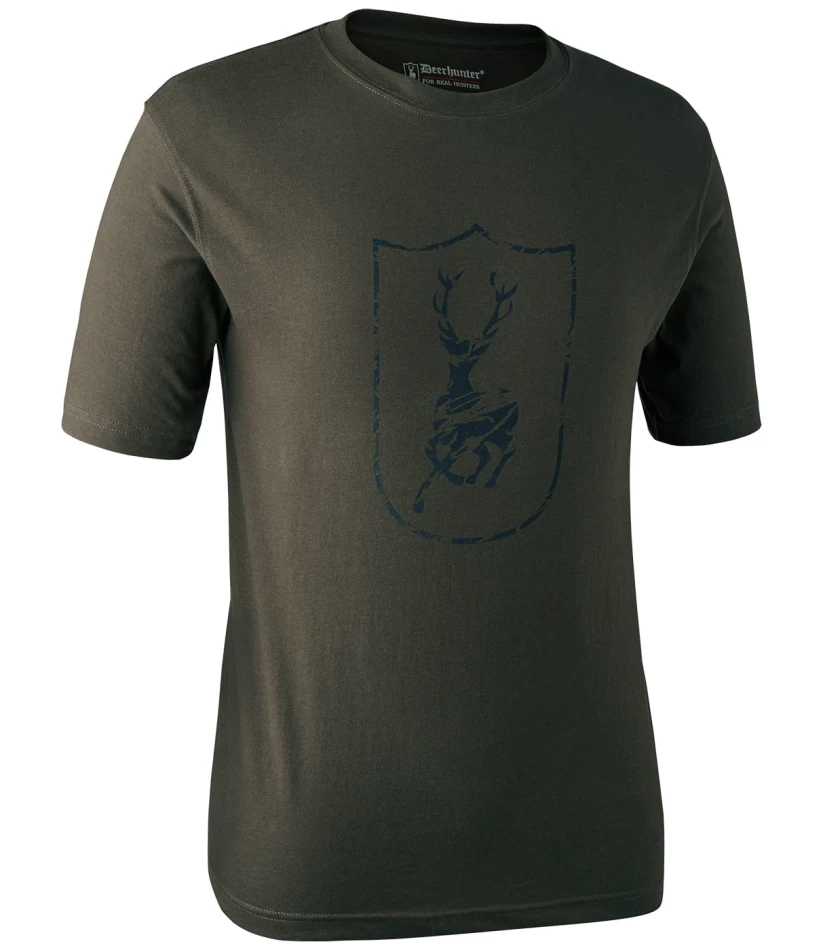 Logo T-shirt s/s, kolor: 378-Bark Green