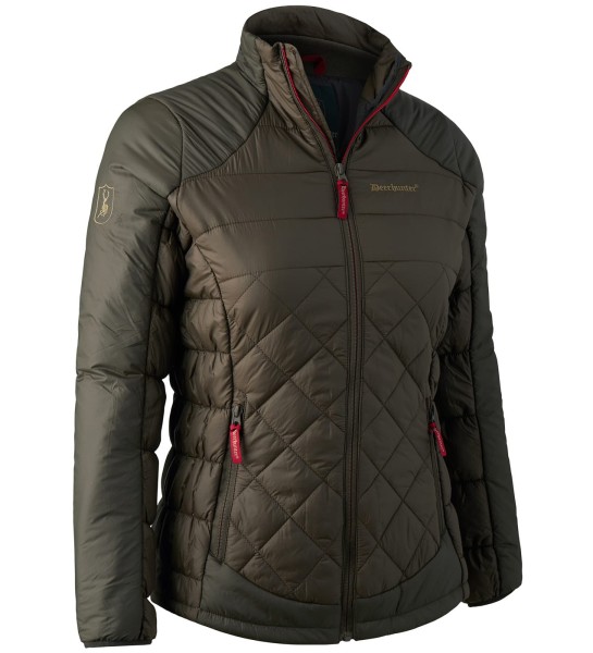 Lady Christine Quilted Jacket, kolor: 383-Dark Elm
