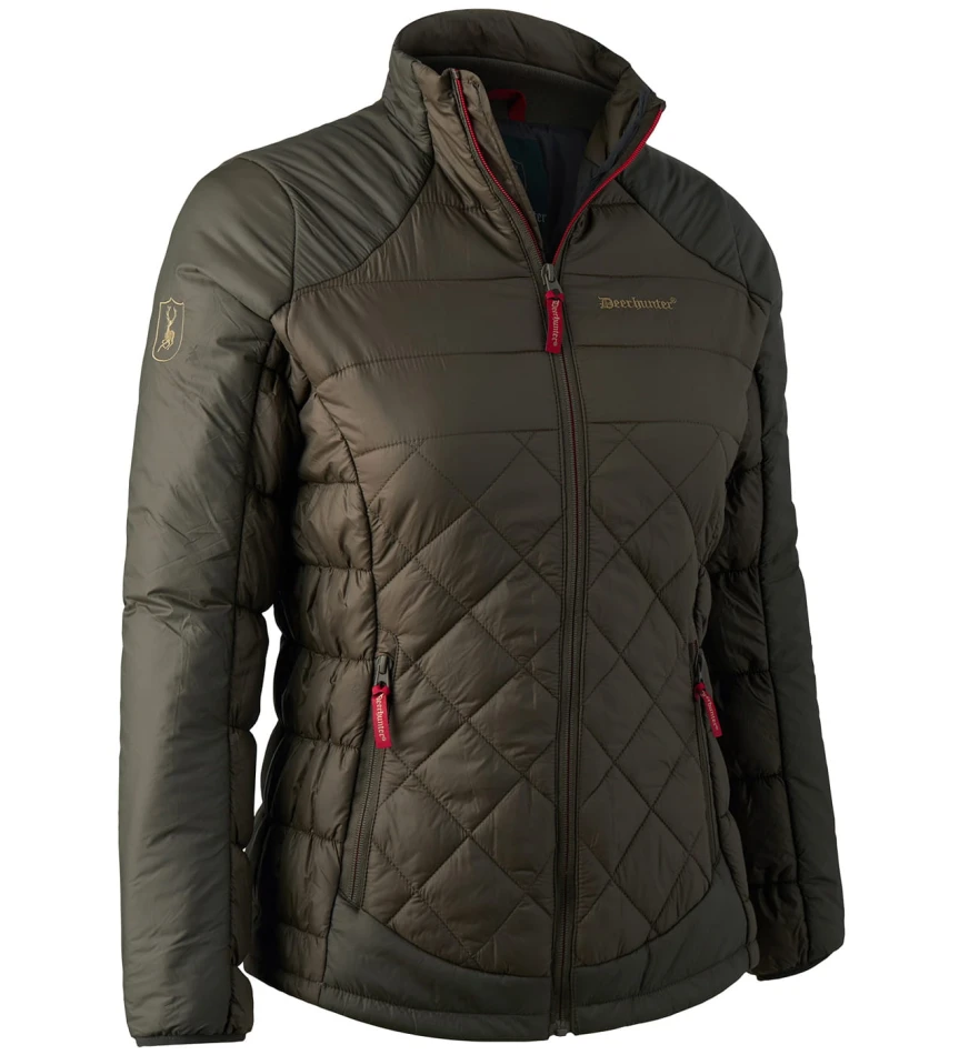 Lady Christine Quilted Jacket, kolor: 383-Dark Elm