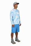 Solarflex Crewneck Prints, kolor: 940 - Cloud Camo Blue