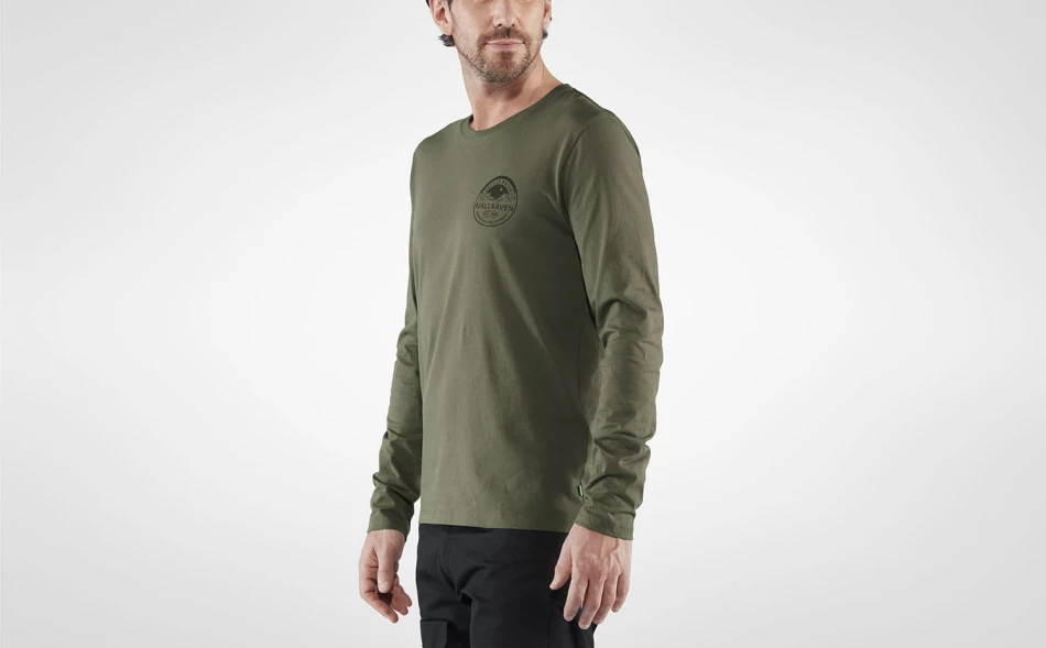 Forever Nature Badge LS T-Shirt, kolor: 246 - Tarmac