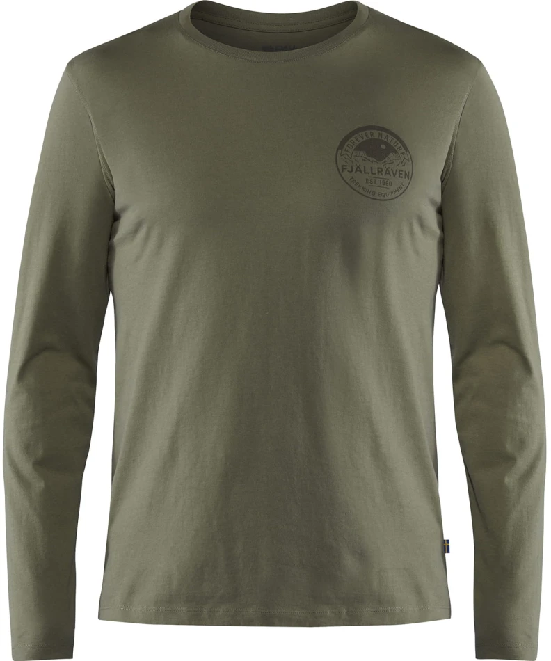 Forever Nature Badge LS T-Shirt, kolor: 246 - Tarmac
