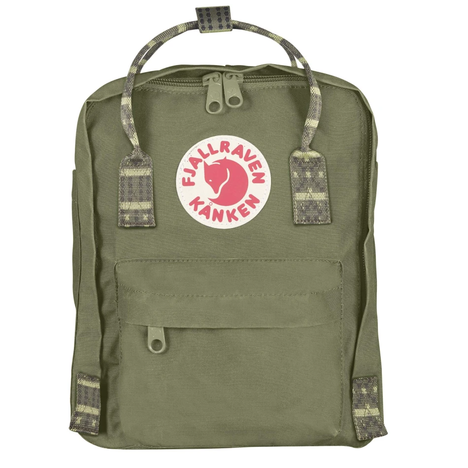 plecak Kanken Mini, kolor:  620-913 - Green Folk Pattern