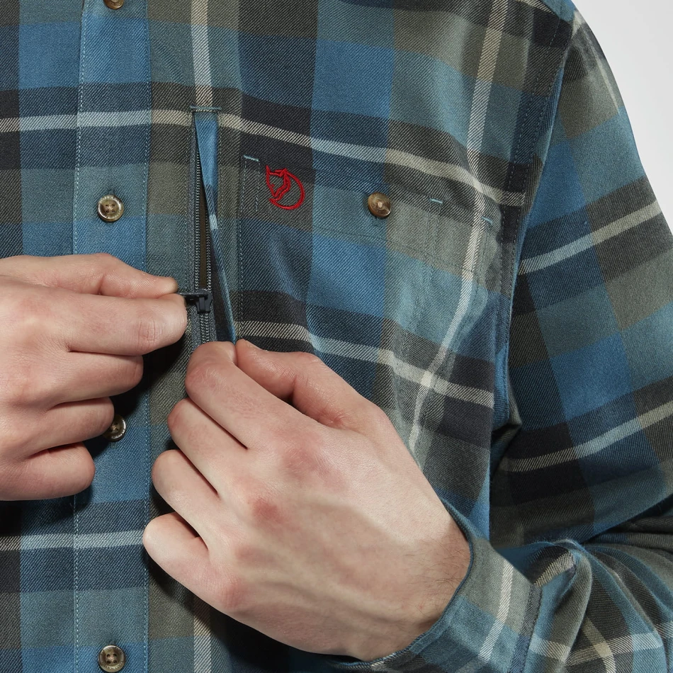 Fjallraven Fjallglim Shirt, kolor: 534-543 - Indigo Blue-Dawn Blue