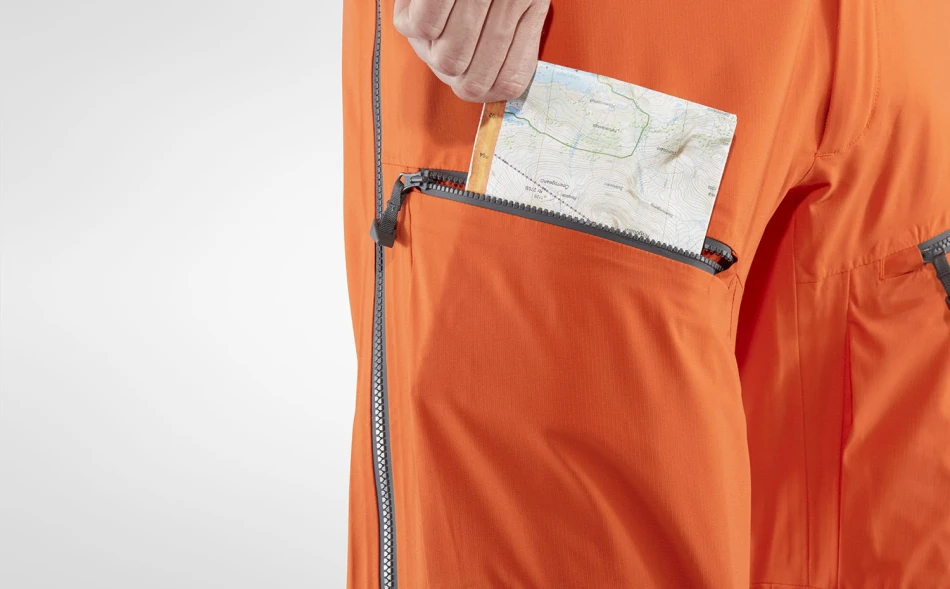 Bergtagen Eco-Shell Trousers, kolor: 208 - Hokkaido Orange