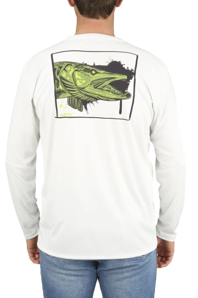 Solar Tech Tee kolor: 123 - Muskie Face White