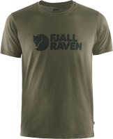 Fjallraven Logo T-Shirt, kolor: 633 - Dark Olive, 1