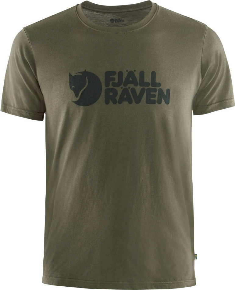 Fjallraven Logo T-Shirt, kolor: 633 - Dark Olive, 1