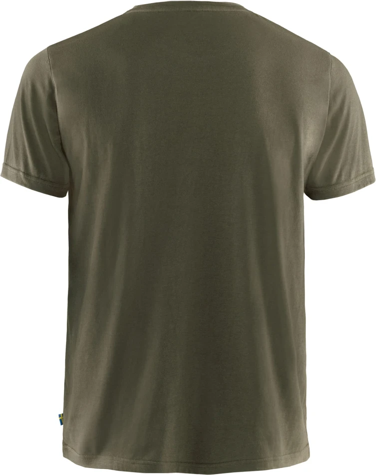 Fjallraven Logo T-Shirt, kolor: 633 - Dark Olive, 2