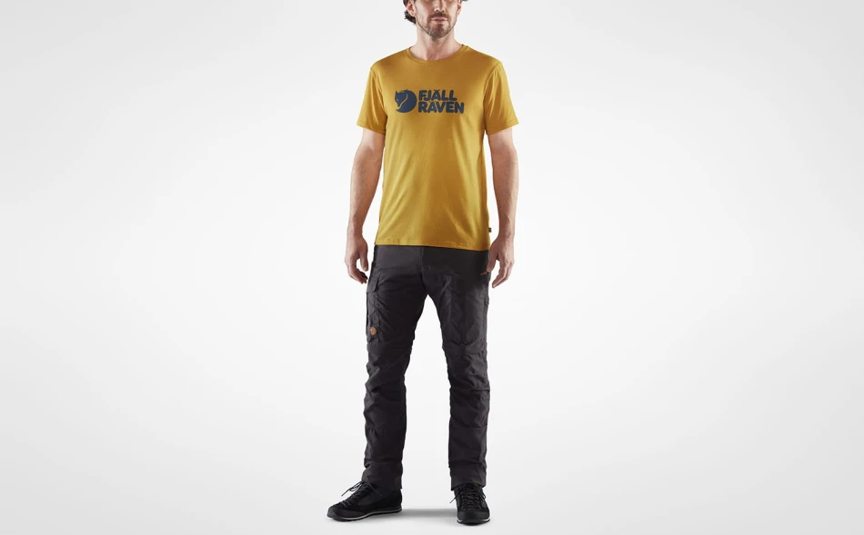 Fjallraven Logo T-Shirt, kolor: 160 - Ochre