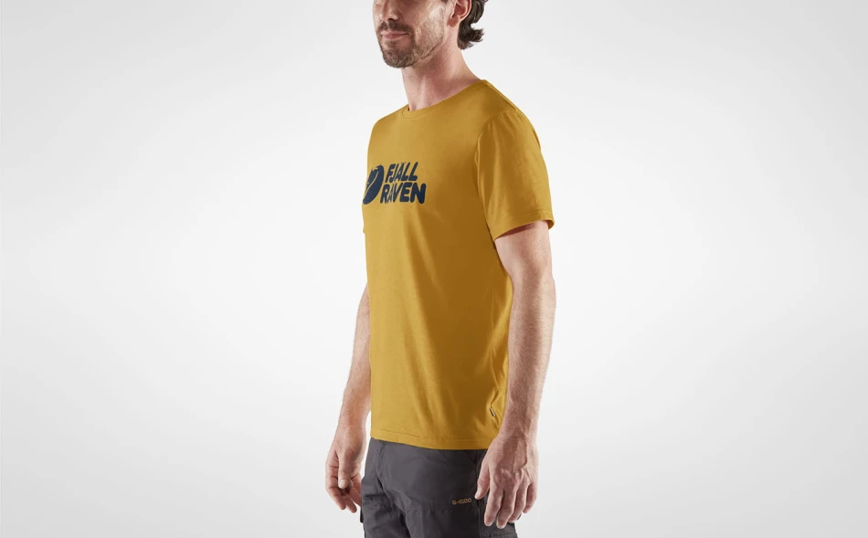 Fjallraven Logo T-Shirt, kolor: 160 - Ochre