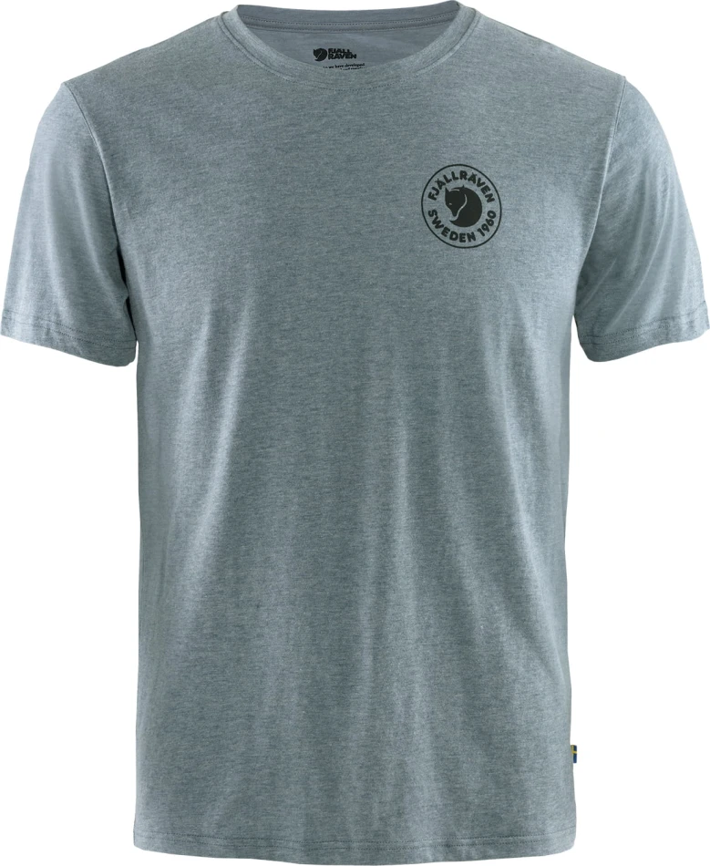 1960 Logo T-Shirt, kolor: 520-999 - Uncle Blue-Melange - 1