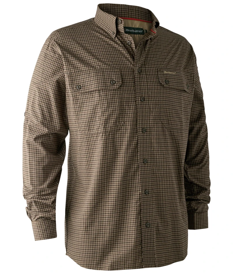 Callum Bamboo Shirt, 399 - Green Checked