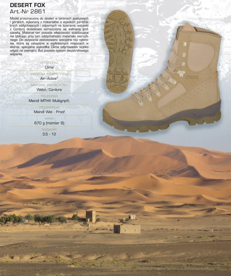 Meindl Desert Fox, kolor Sand, nr 6