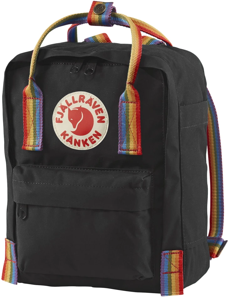 Kanken Rainbow Mini, kolor: 550-907 - Black - Rainbow Pattern
