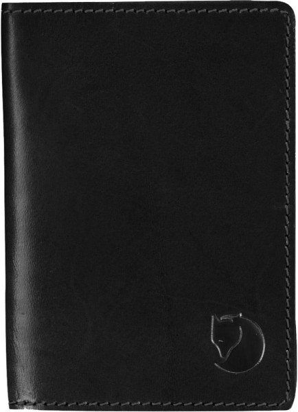 Fjallraven Leather Passport Cover, kolor: 550 - Black