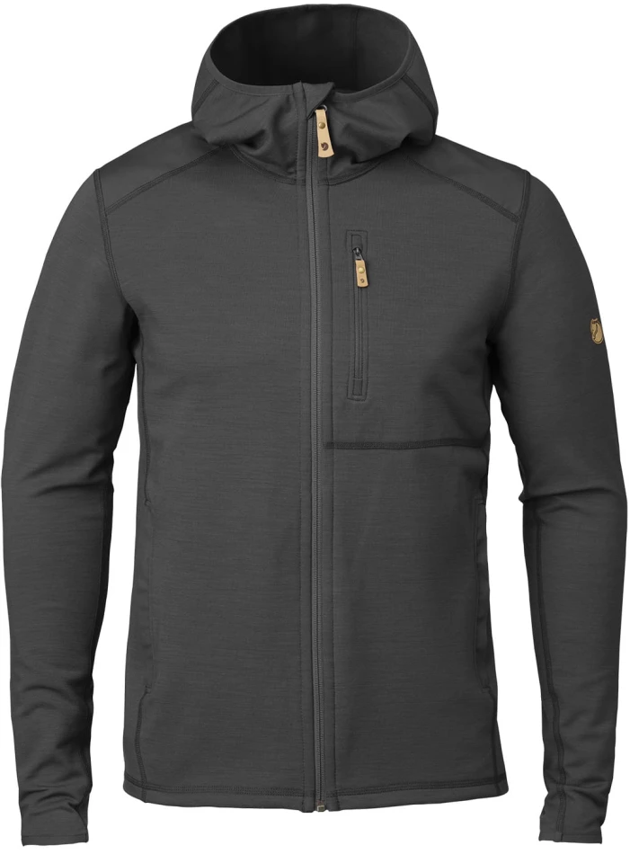 Fjallraven Keb Fleece Hoodie, kolor: 030-550 Dark Grey-Black