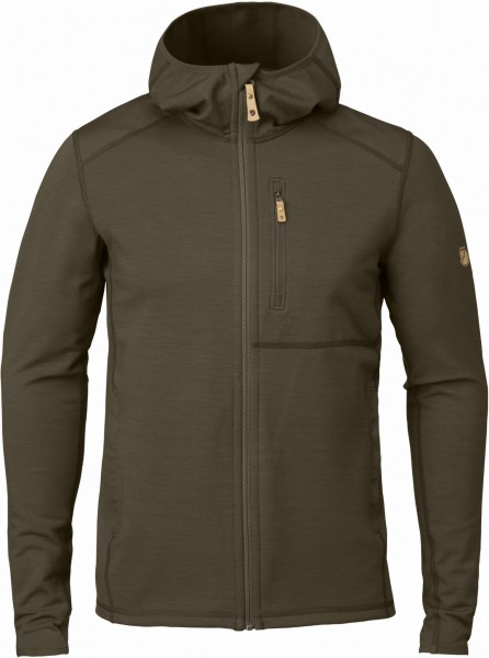 Fjallraven Keb Fleece Hoodie, kolor: 633 - Dark Olive