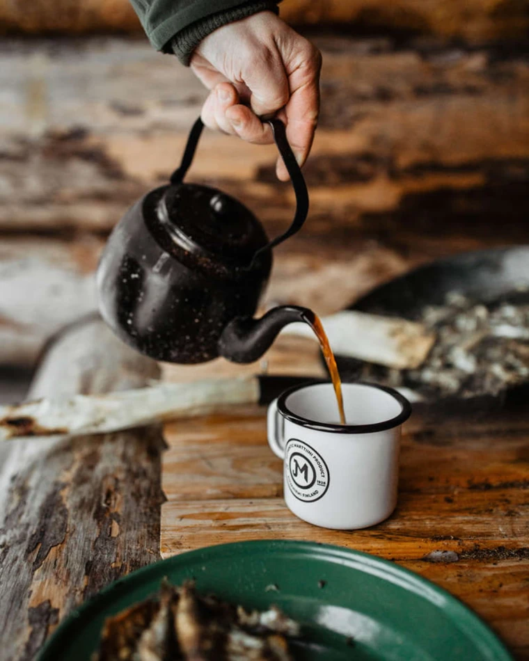 Enamel Mug - 370 ml - biały