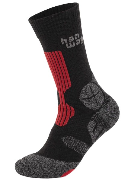 Trek Sock, kolor: 064-055 - Asphalt / Red