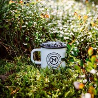 Enamel Mug - 370 ml - biały