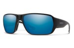 Castaway Matte Black Polar Blue Mirror
