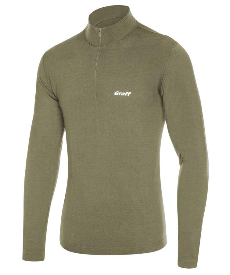 Graff 921 - merino light golf,  kolor: khaki