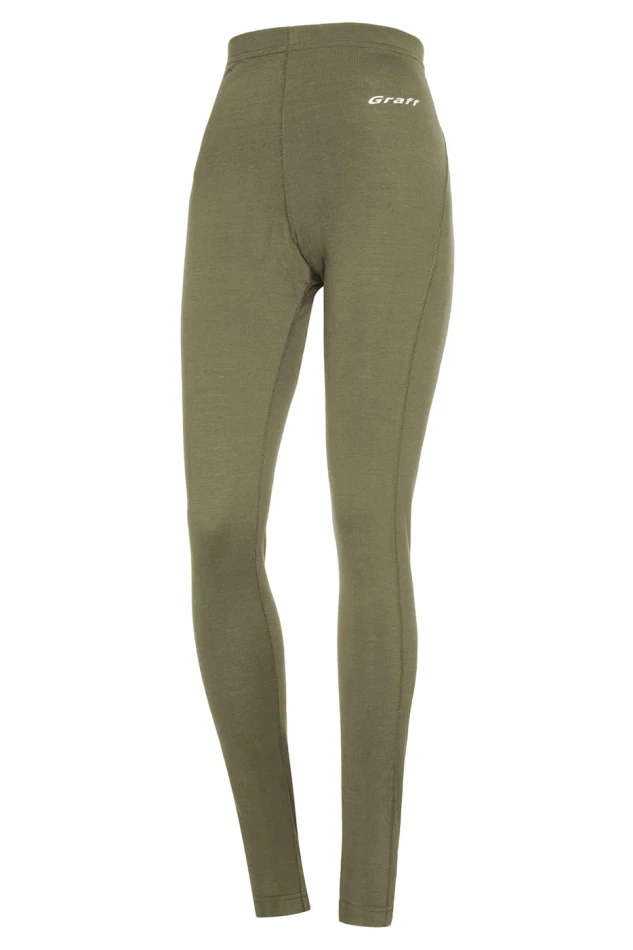 Legginsy damskie Graff 919-D merino light, kolor: khaki