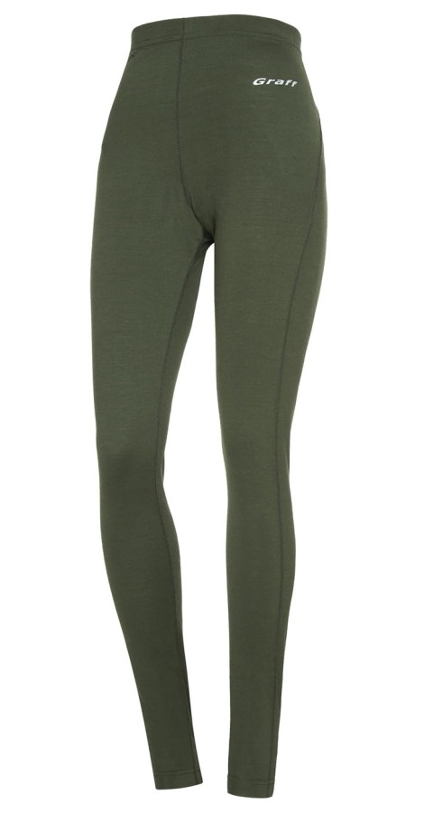 Graff 915-D merino warm - bielizna termoaktywna - leggiinsy damskie, kolor: oliwka