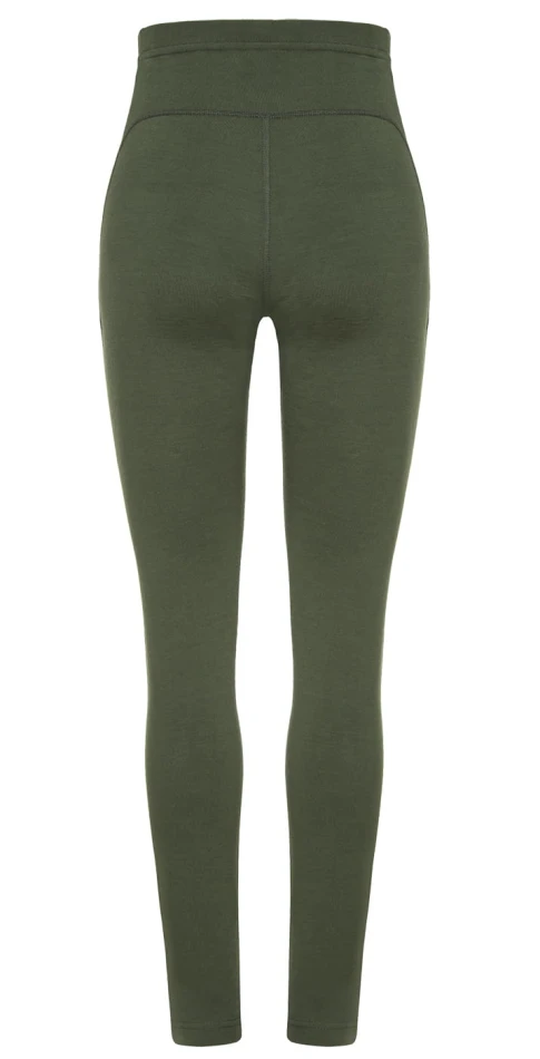 Graff 915-D merino warm - bielizna termoaktywna - leggiinsy damskie, kolor: oliwka