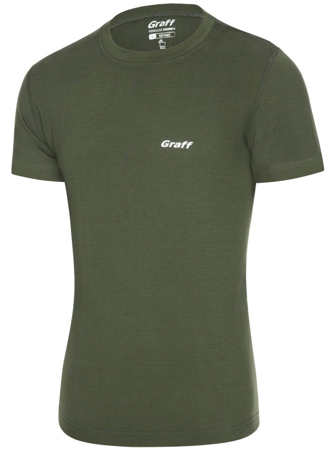 Graff 918 - merino warm - koszulka, kolor: oliwka
