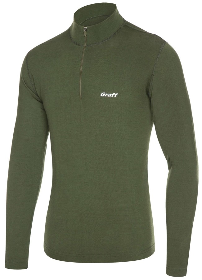 Graff 917 merino warm - golf, kolor: oliwka