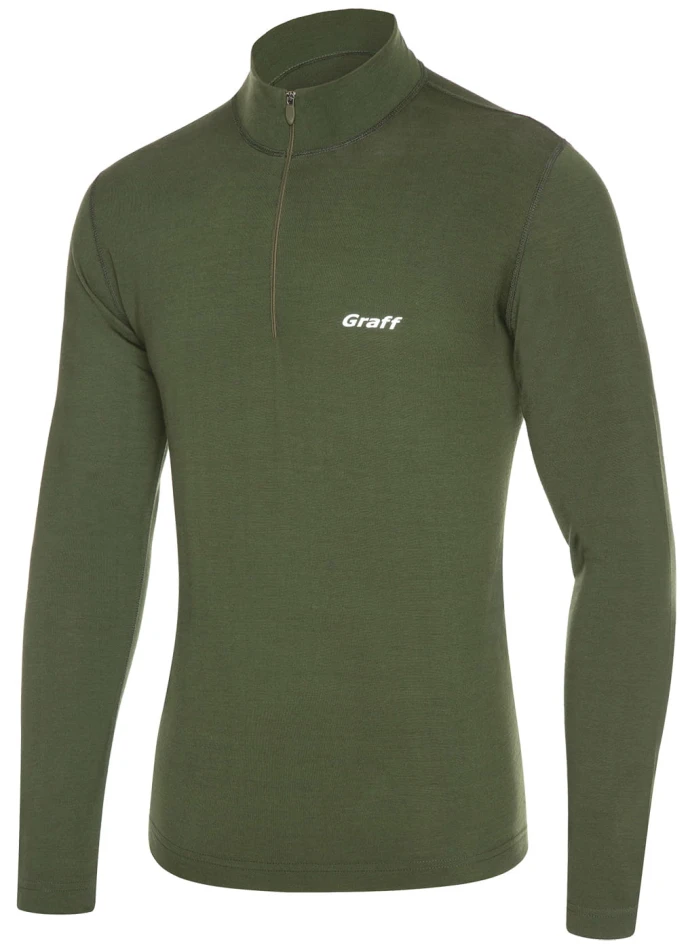 Graff 917 merino warm - golf, kolor: oliwka