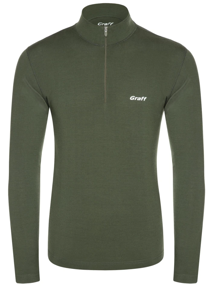 Graff 917 merino warm - golf, kolor: oliwka