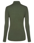 Graff 917-D - merino warm - golf damski, kolor: oliwka