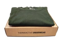 Graff 916 - merino warm - koszulka długi rękaw, kolor: oliwka + pudełko